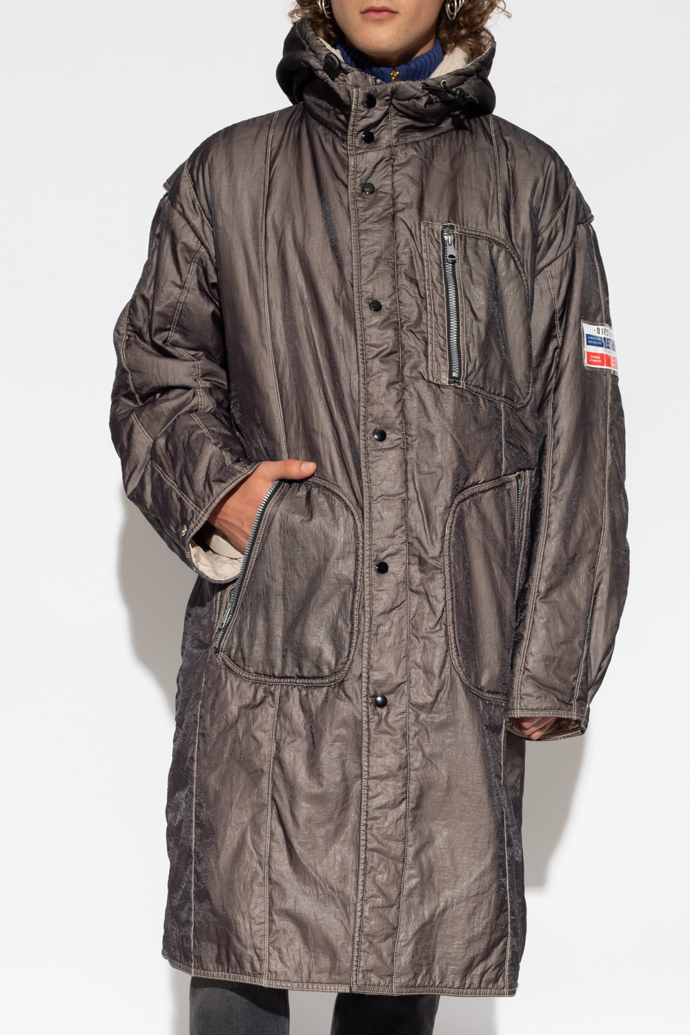 Diesel 'W-SHOOT' insulated hooded jacket | Men's Clothing | Vitkac